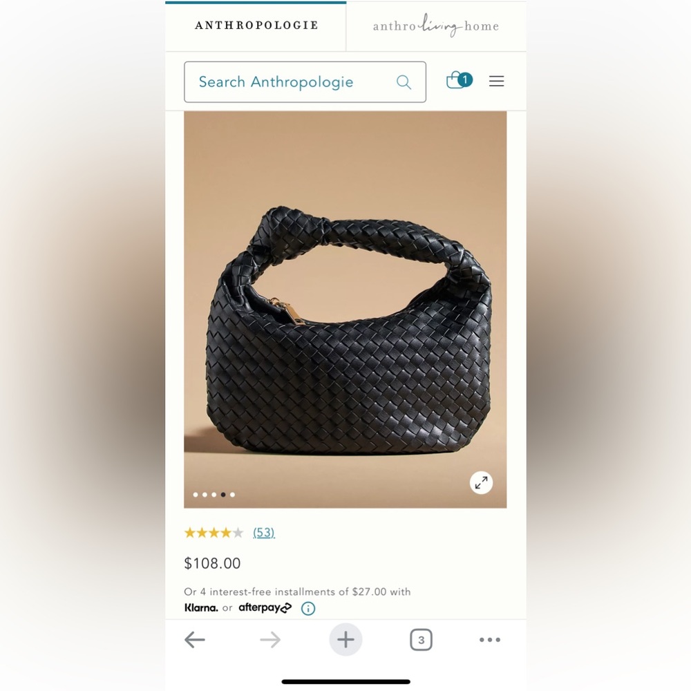 NWT Melie Bianco Brigitte Satchel Mini edition black